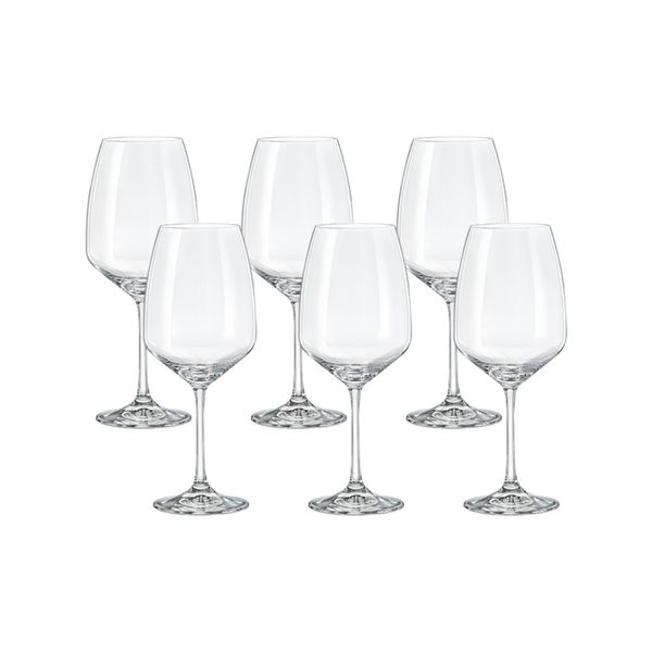 Jogo de 6 Taças para Água em Cristal Bohemia 560ml Haus Concept Aroma Cristal Bohemia