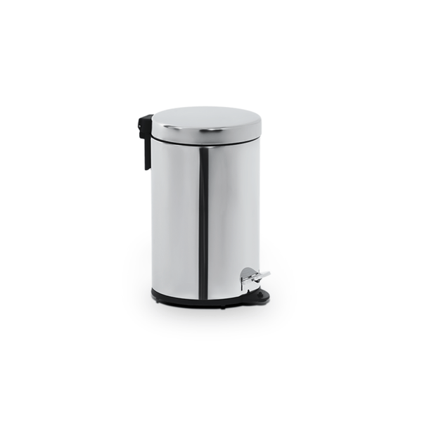 Lixeira com Pedal e Balde Brinox Decorline 5 Litros Ø20 x 30cm Aço Inoxidável Inox
