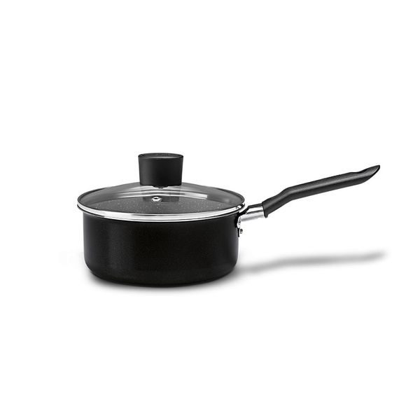 Panela com Tampa Brinox Naturalle Antiaderente Ceramic Life Ø20cm 2,5 Litros Preta Preto Brinox