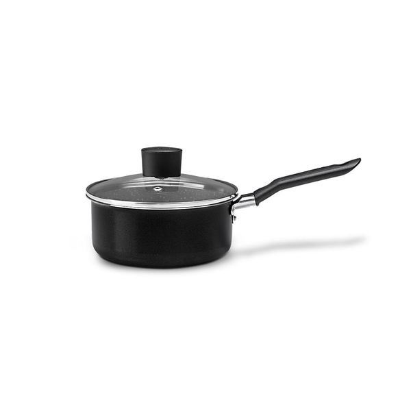 Panela com Tampa Brinox Naturalle Antiaderente Ceramic Life Ø18cm 1,75 Litros Preta Preto Brinox