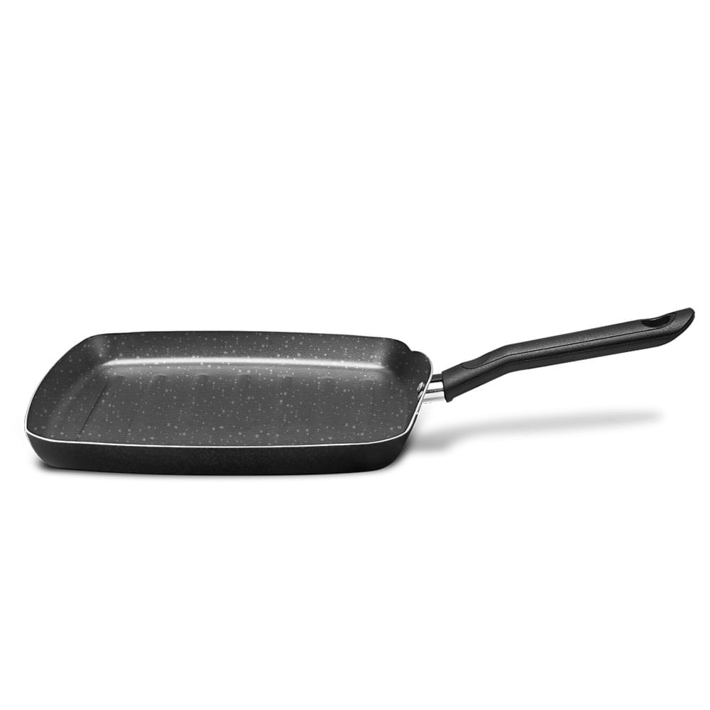 Grill Brinox Naturalle Antiaderente Ceramic Life 24cm 0,75 Litros Preto