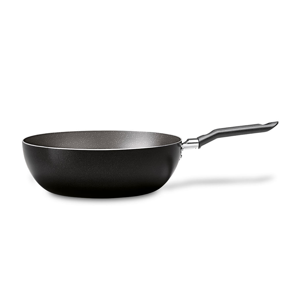 Wok Brinox Naturalle Antiaderente Ceramic Life Ø28cm 3,55 Litros Preta