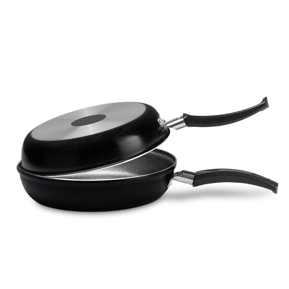 Omeleteira Brinox Naturalle Antiaderente Ceramic Life Ø14cm 400ml Preto