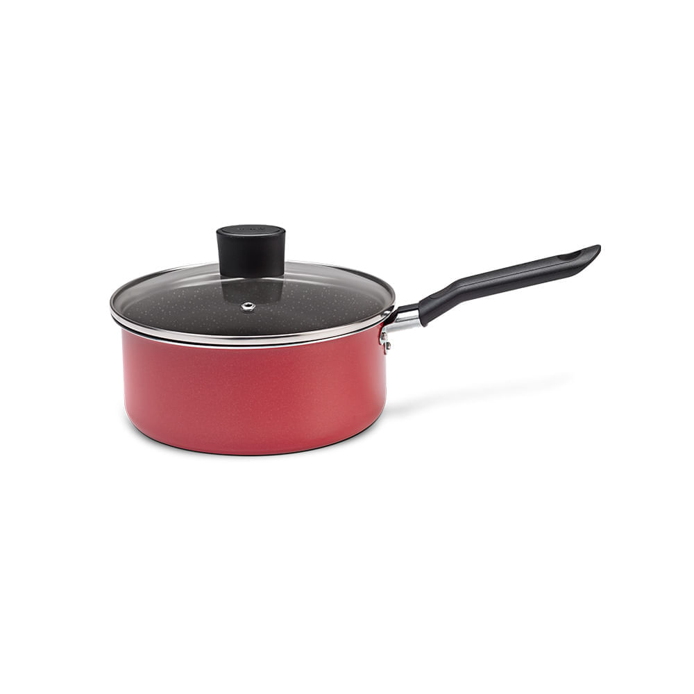 Panela com Tampa Brinox Naturalle Antiaderente Ceramic Life Ø16cm 1,2 Litros Garlic