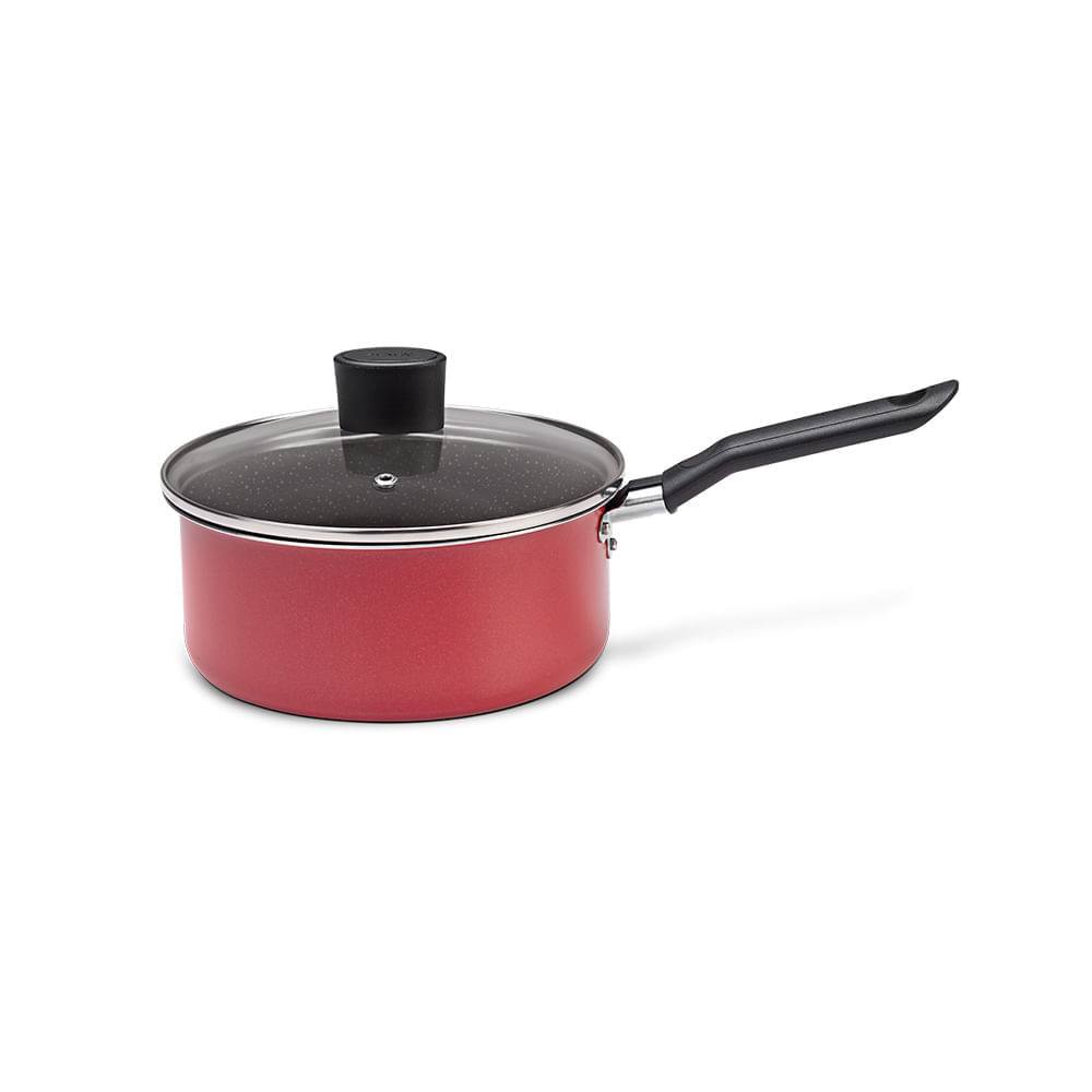 Panela com Tampa Brinox Naturalle Ø18cm 1,75 Litros Antiadente Ceramic Life Garlic