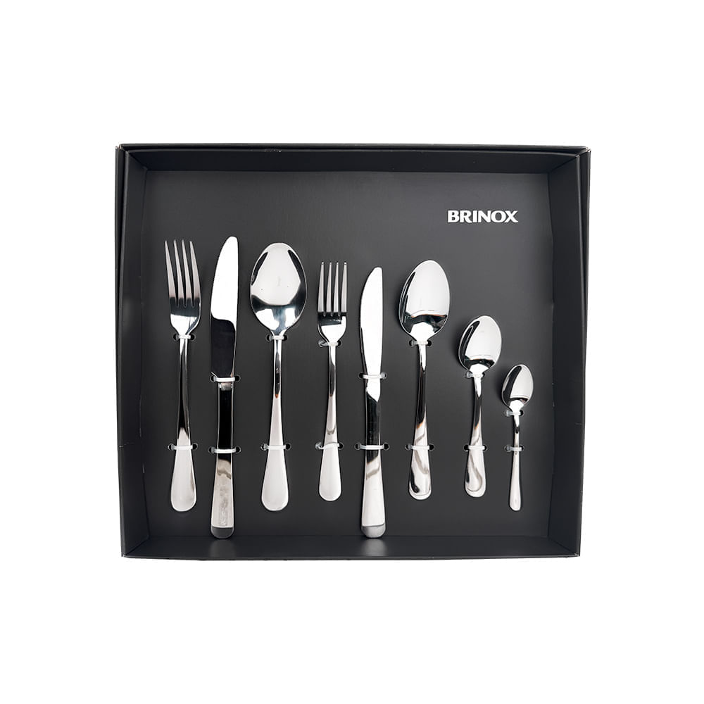 Faqueiro Brinox New Gourmet 48 Peças Aço Inoxidável
