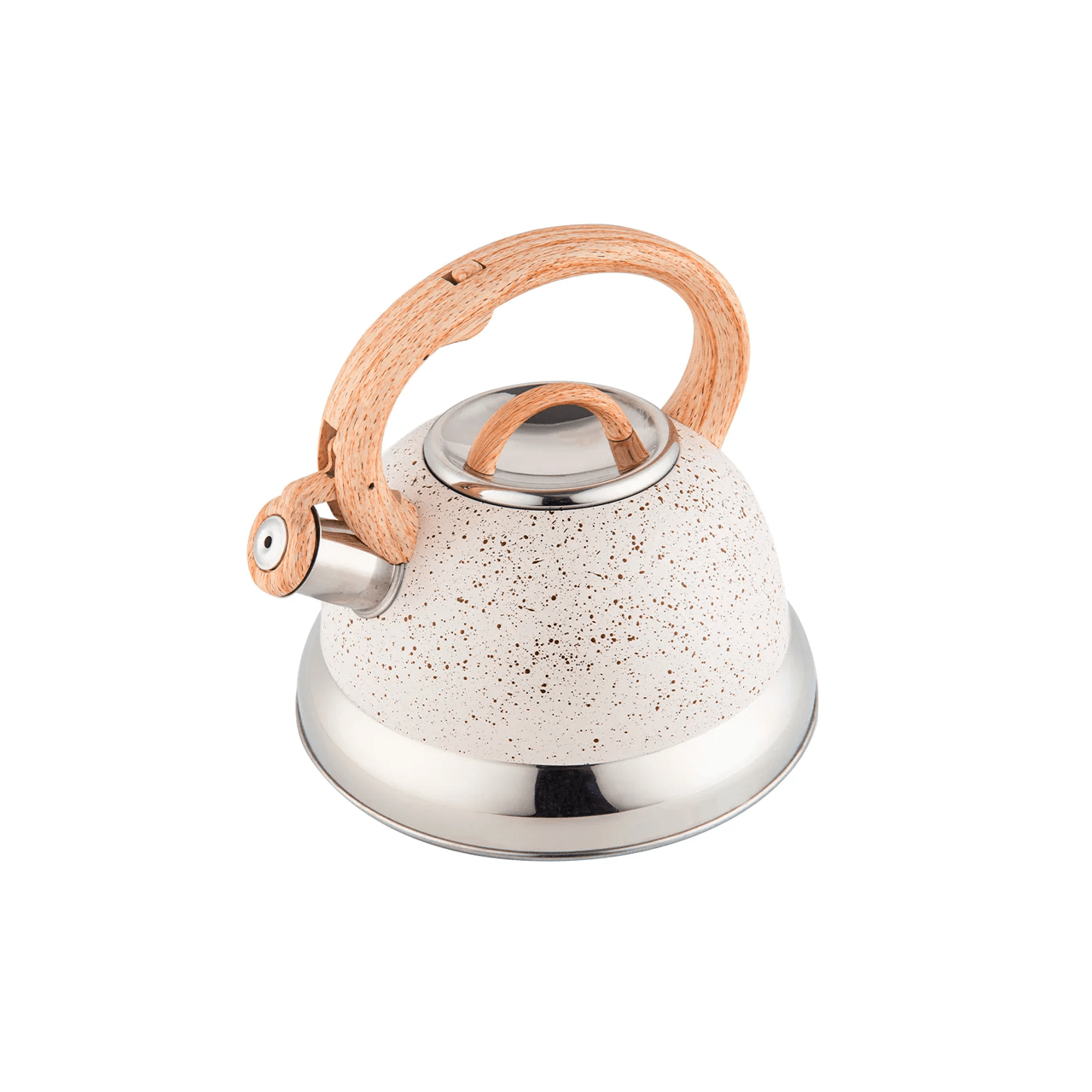 Chaleira de Inox com Indução e Apito Brinox Roma 2,7 Litros Vanilla