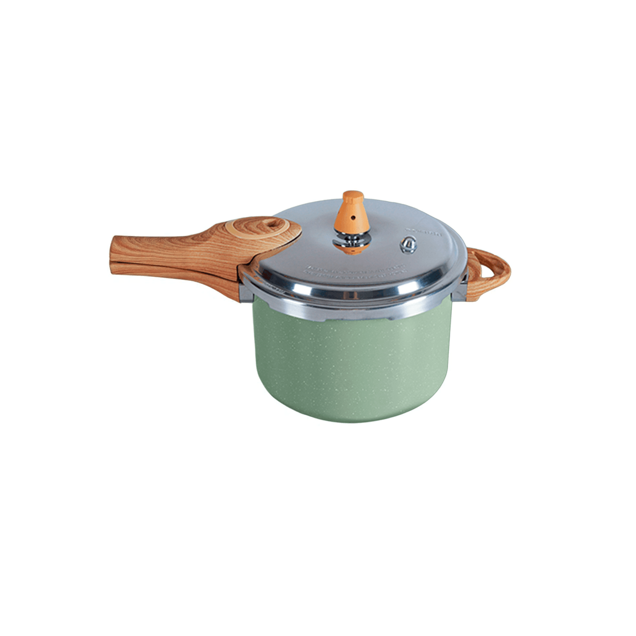 Panela de Pressão Indução Brinox Pressure Antiaderente Ceramic Life 4,2 Litros Botanika Verde