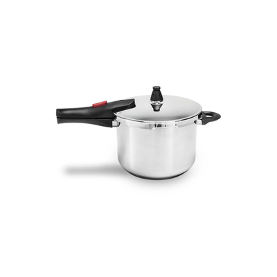Panela de Pressão Inox Brinox Ultra com Fundo Triplo 4 Litros Ø20cm com 4 Dispostivos de Segurança
