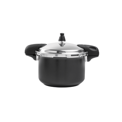 Panela de Pressão Indução Brinox Pressure Antiaderente Ceramic Life 5,4 Litros Preto