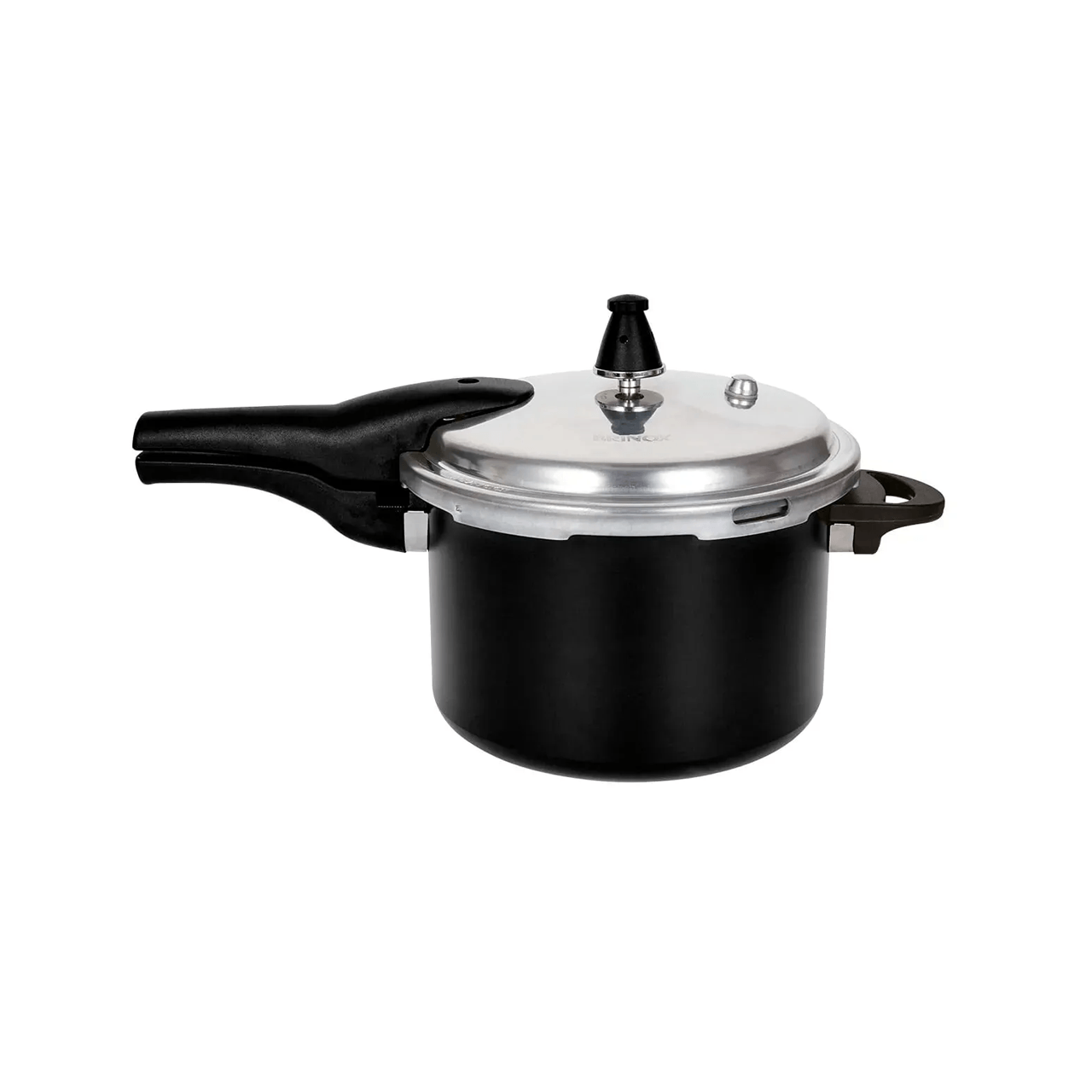 Panela de Pressão Indução Brinox Super Antiaderente Ceramic Life 5,4 Litros 22cm Preta