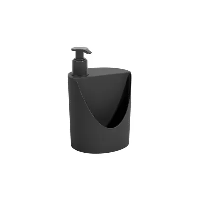 Dispenser para Detergente e Esponja Coza Basic 600ml Preto