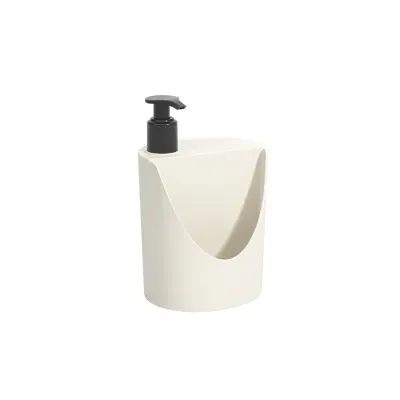 Dispenser para Detergente e Esponja Coza Basic 600ml Light Gray