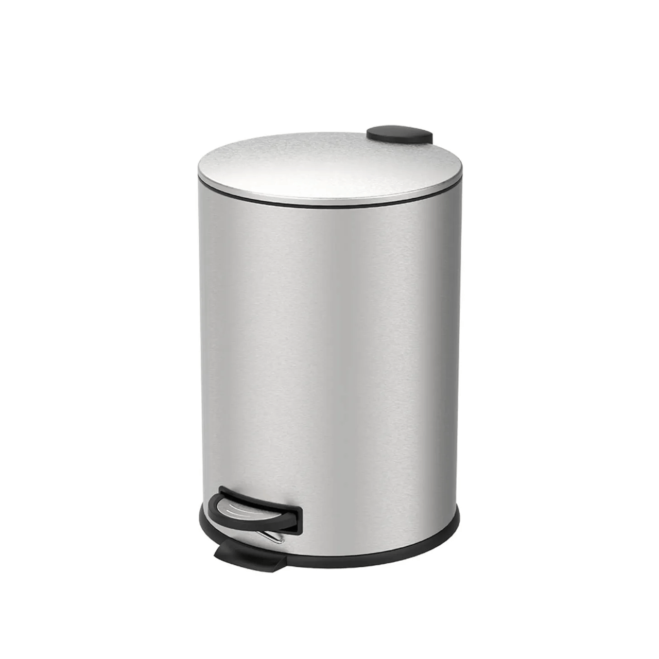 Lixeira com Pedal e Balde Brinox Spin 20 Litros Aço Inox Escovado