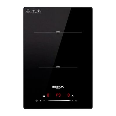 Cooktop de Indução 2 Bocas Brinox Touch Screen 220V Preto