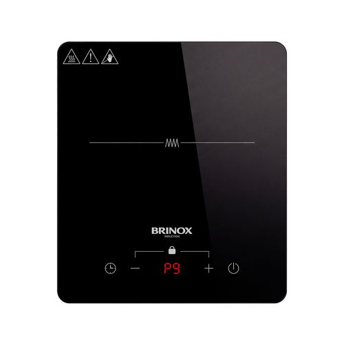 Cooktop de Indução 1 Boca Brinox Touch Screen 127V Preto