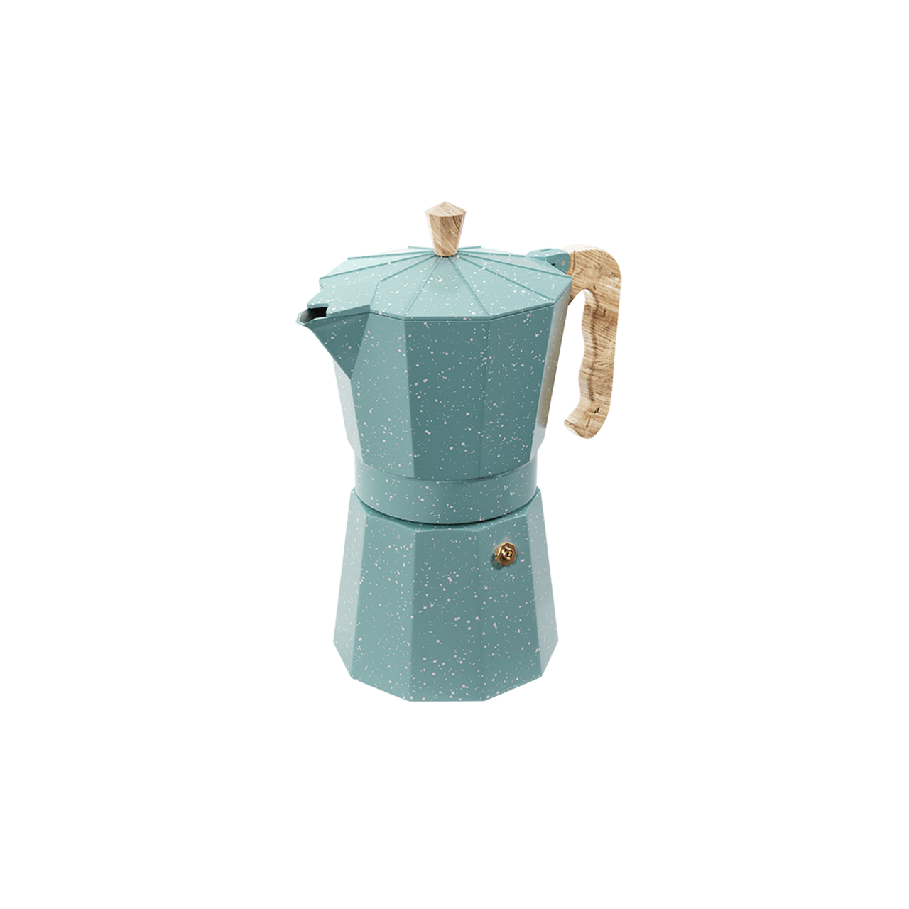 Cafeteira Italiana Brinox Verona 6 Xícaras em Alumínio Verde