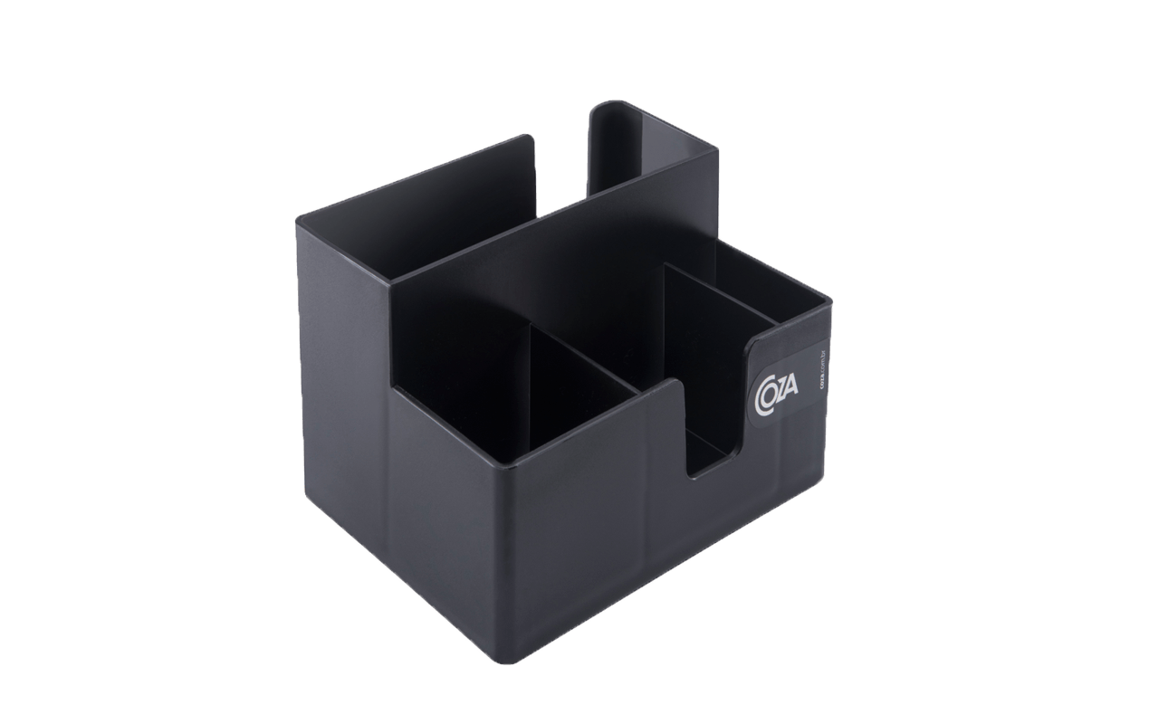 Porta Guardanapos e Sachês Coza Uno Preto