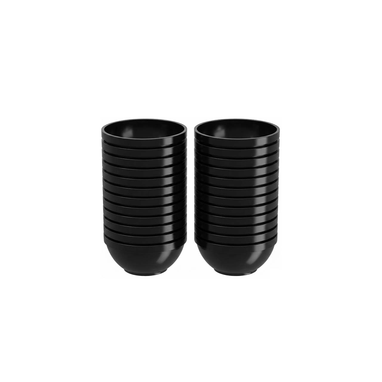 Kit 24 Cumbucas Coza Uno 550ml Preto
